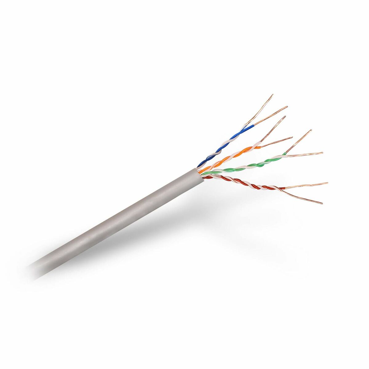Cable de Red Rígido UTP Categoría 5e Aisens Gris